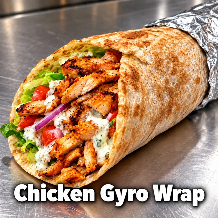 Chicken gyro wrap